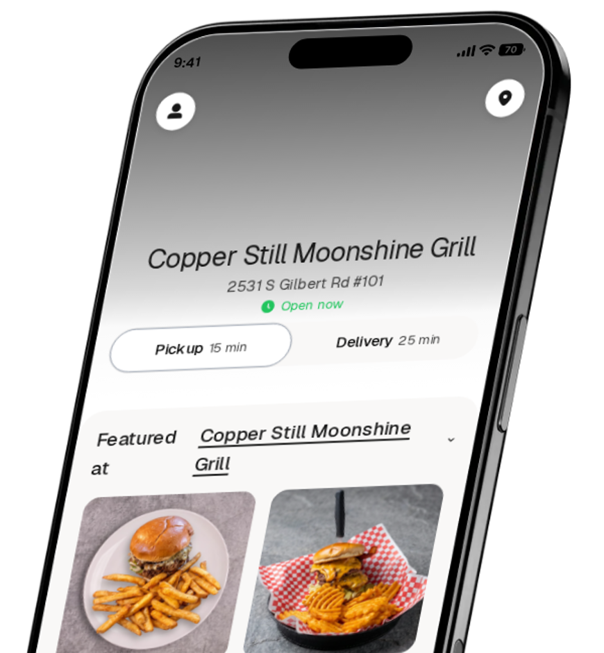 Copper Still Moonshine Grill app preview