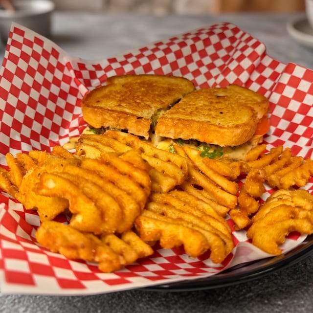 Grilled Cheese Burger.